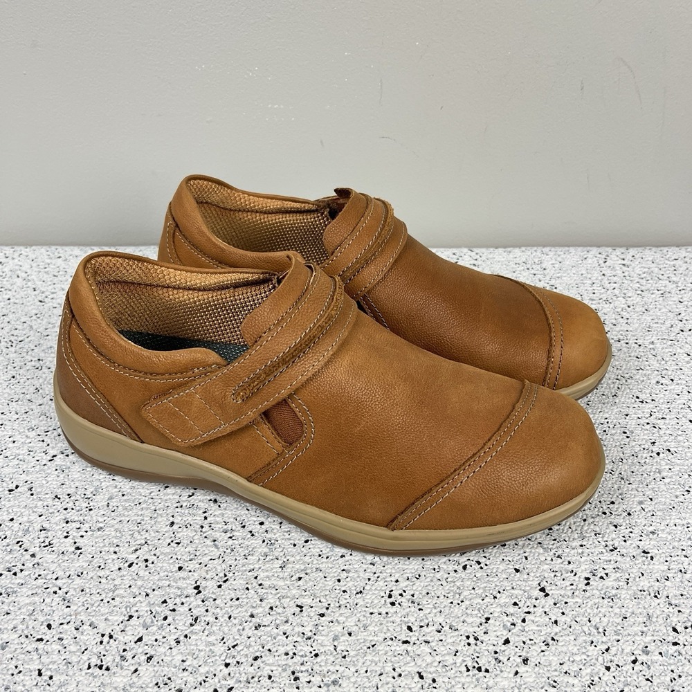 Orthofeet Tan Leather Solerno Comfort Shoes Womens 8.5 B